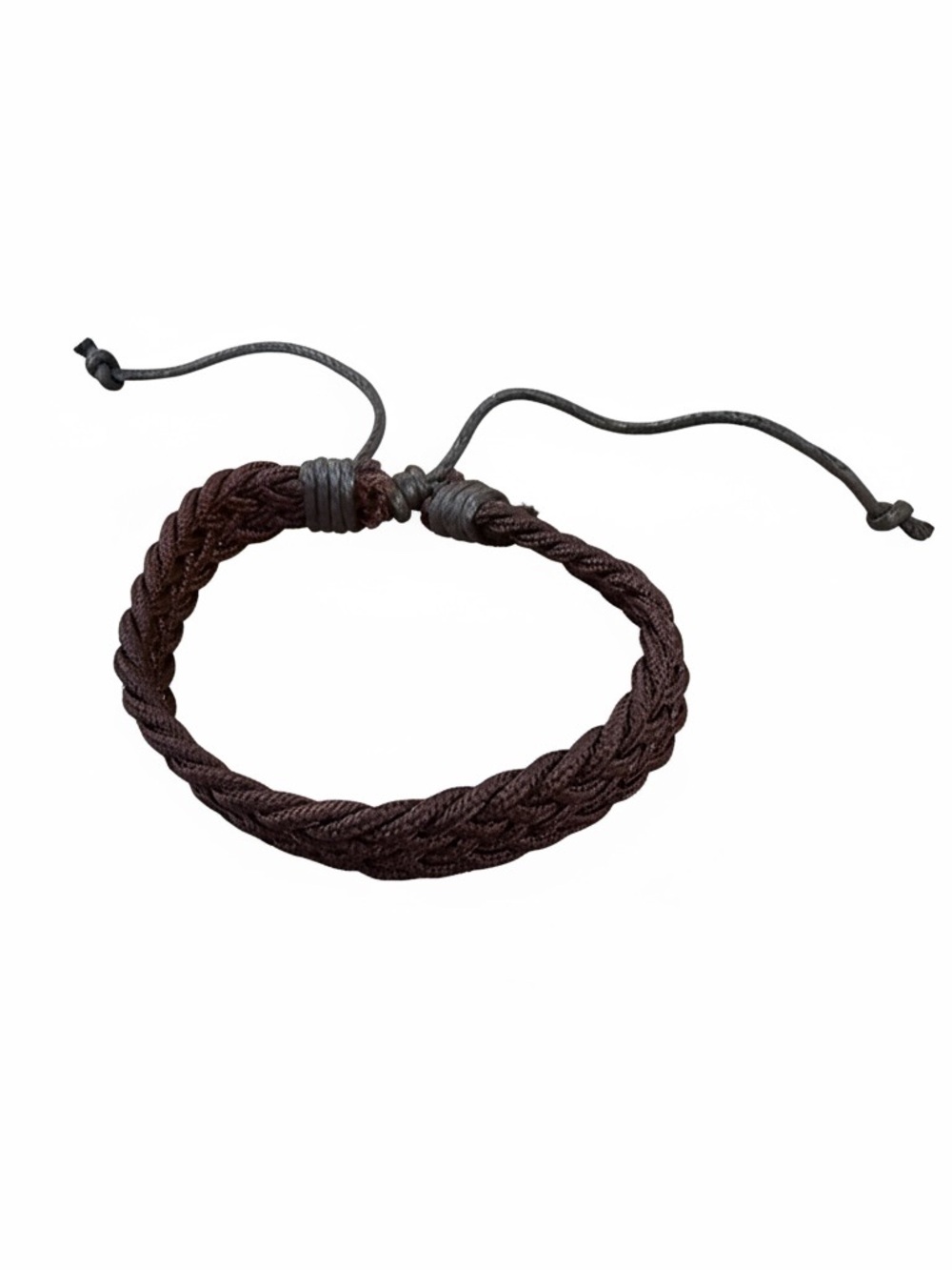 Braided Adjustable Bracelet - Dark Brown new